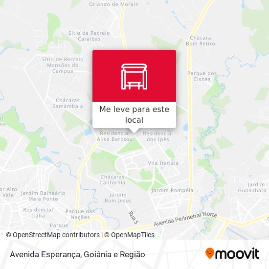 Avenida Esperança mapa