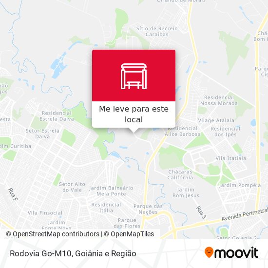Rodovia Go-M10 mapa