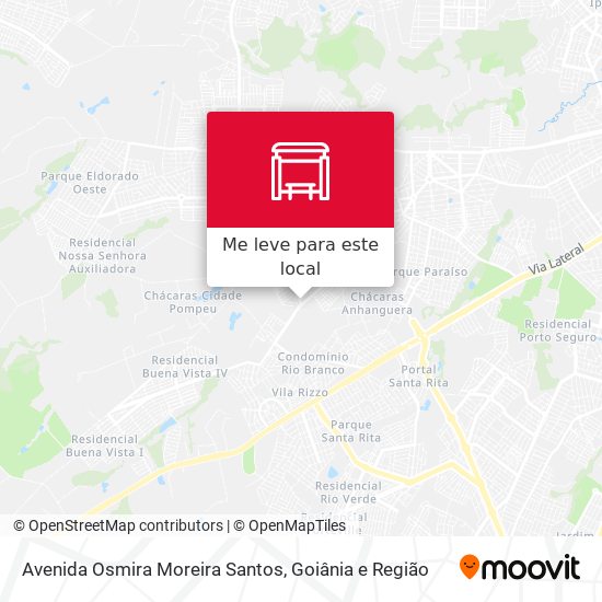 Avenida Osmira Moreira Santos mapa