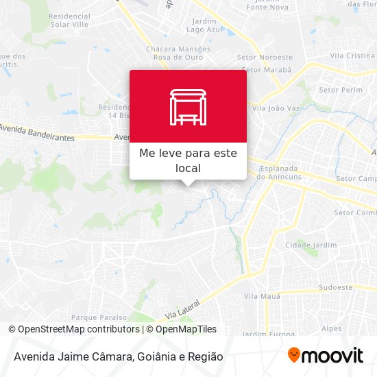 Avenida Jaime Câmara mapa
