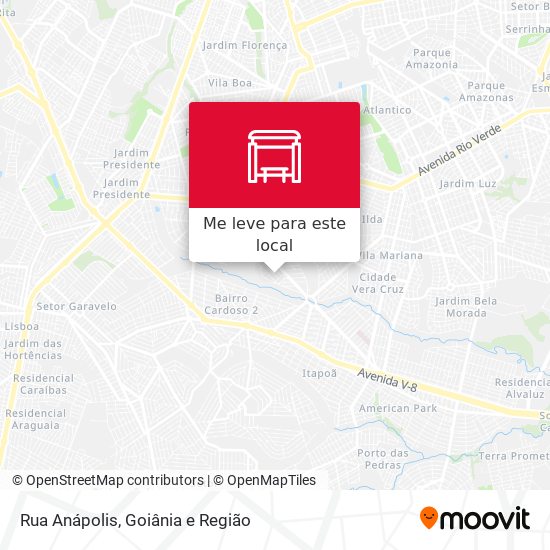 Rua Anápolis mapa