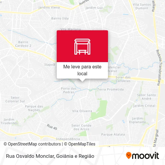Rua Osvaldo Monclar mapa