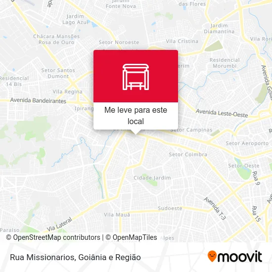 Rua Missionarios mapa