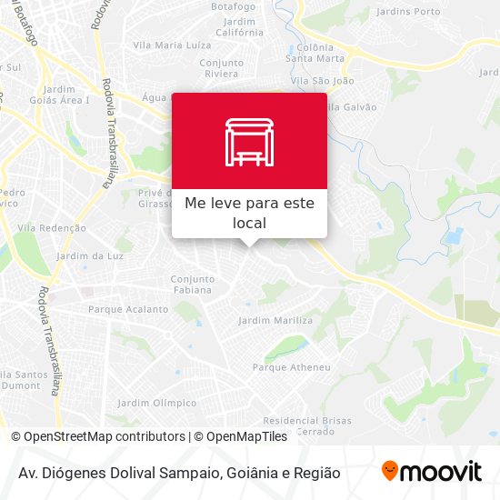 Av. Diógenes Dolival Sampaio mapa