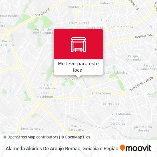 Alameda Alcides De Araújo Romão mapa