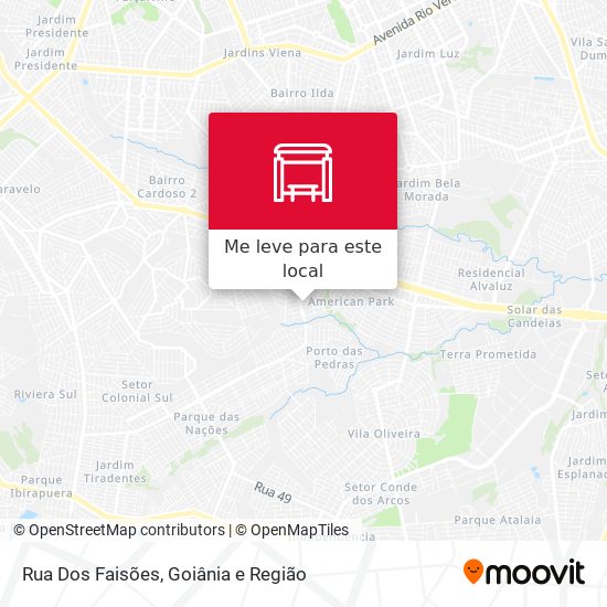 Rua Dos Faisões mapa