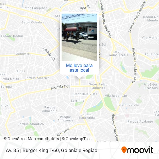 Av. 85 | Burger King T-60 mapa