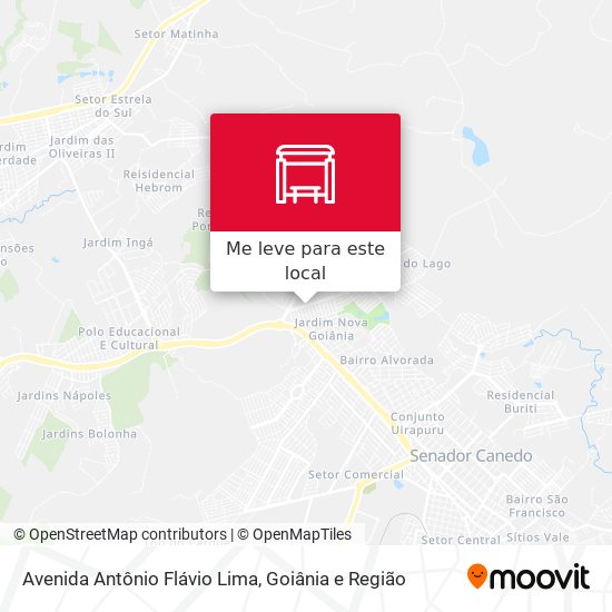 Avenida Antônio Flávio Lima mapa