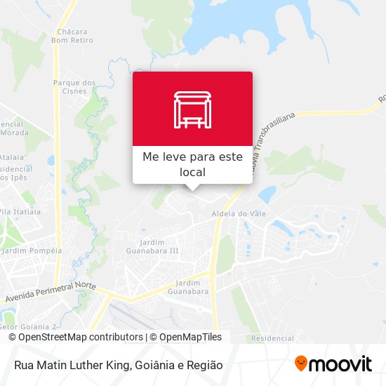 Rua Matin Luther King mapa