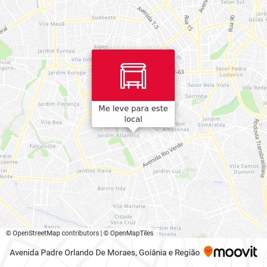 Avenida Padre Orlando De Moraes mapa