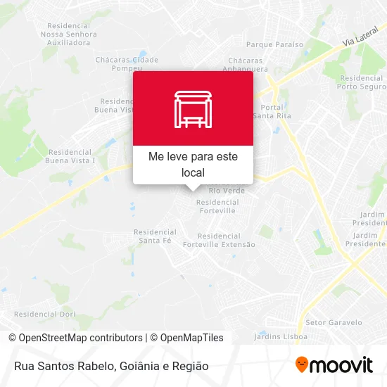 Rua Santos Rabelo mapa