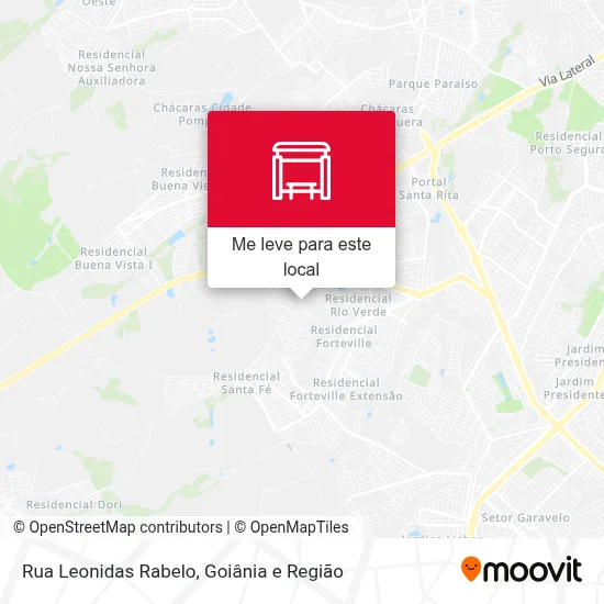 Rua Leonidas Rabelo mapa