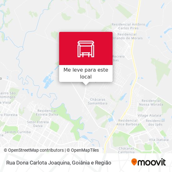 Rua Dona Carlota Joaquina mapa