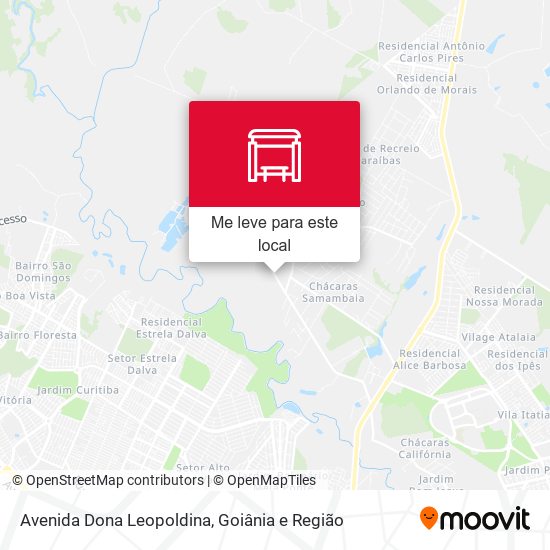 Avenida Dona Leopoldina mapa