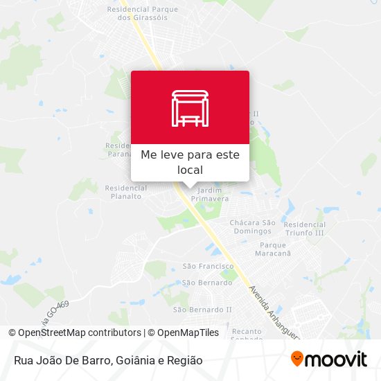 Rua João De Barro mapa