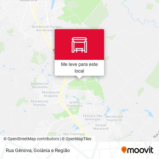 Rua Gênova mapa