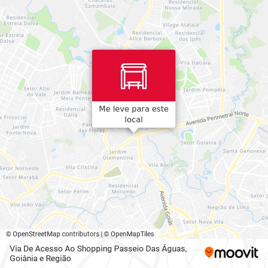 Via De Acesso Ao Shopping Passeio Das Águas mapa