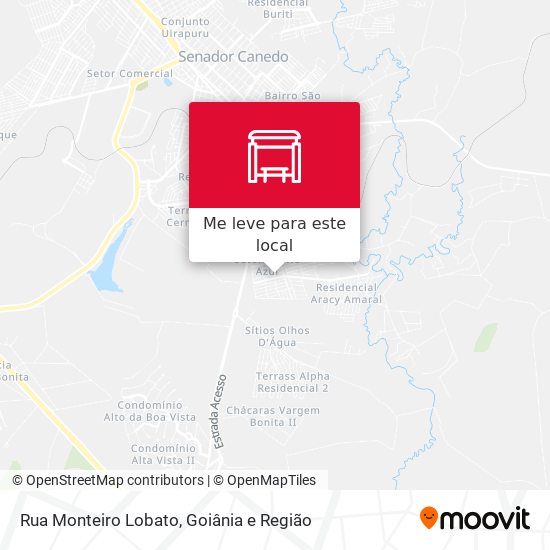 Rua Monteiro Lobato mapa