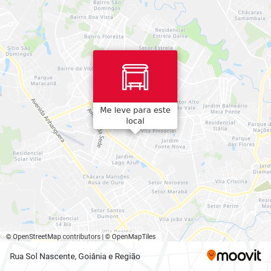 Rua Sol Nascente mapa