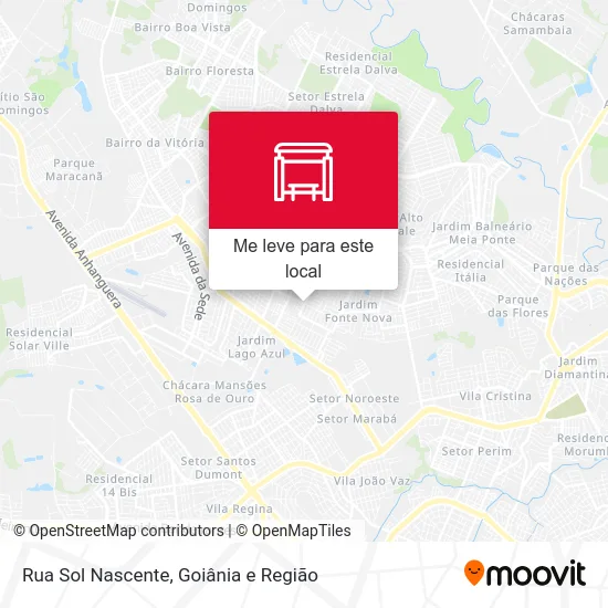 Rua Sol Nascente mapa