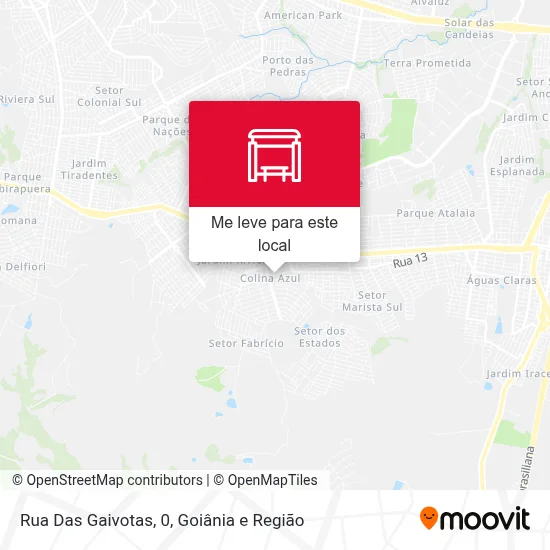 Rua Das Gaivotas, 0 mapa