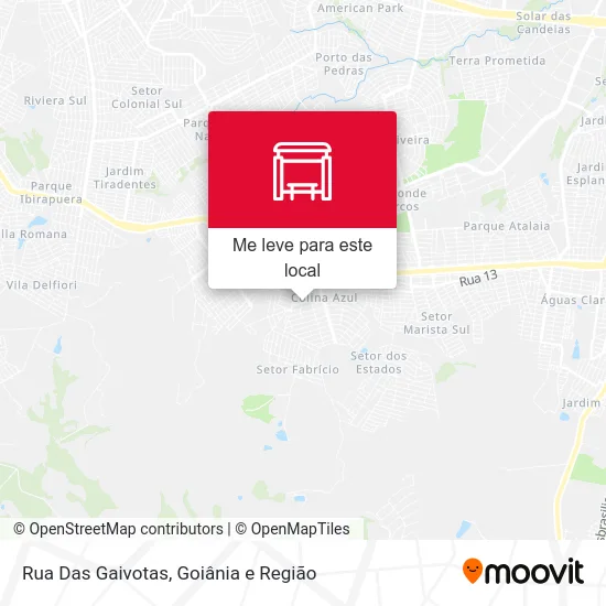 Rua Das Gaivotas mapa