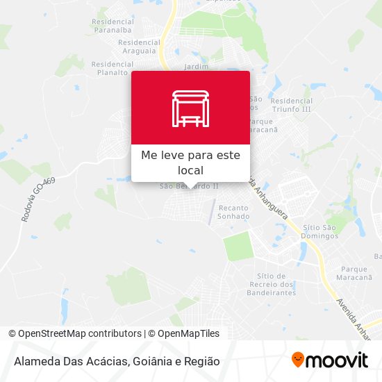 Alameda Das Acácias mapa