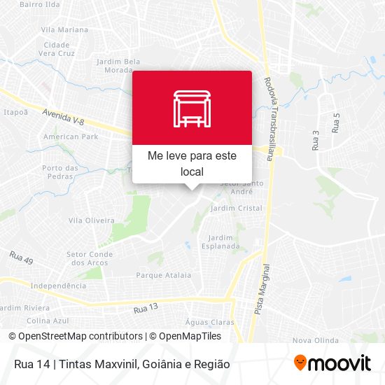 Rua 14 | Tintas Maxvinil mapa