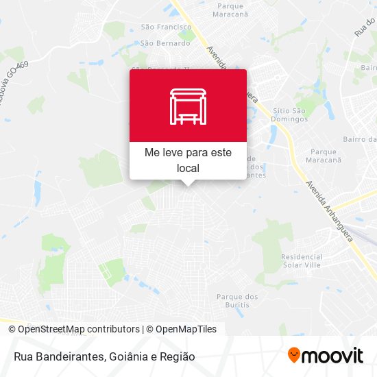 Rua Bandeirantes mapa