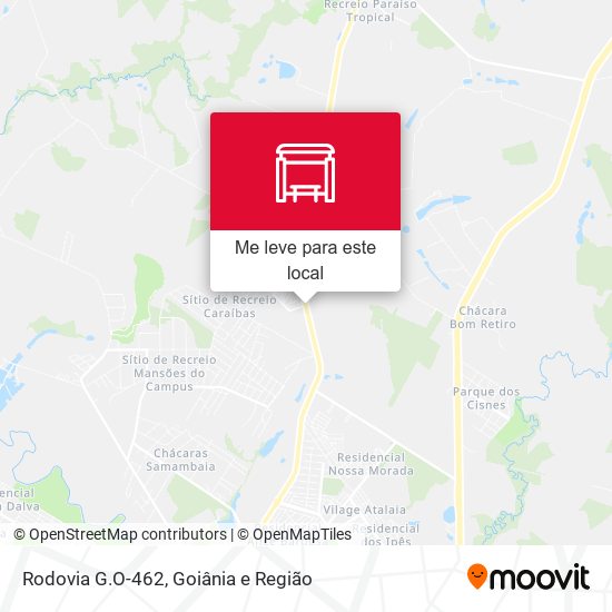 Rodovia G.O-462 mapa