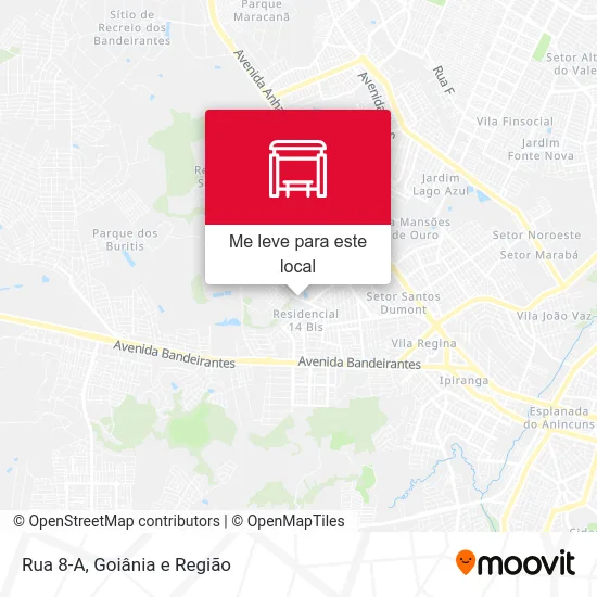 Rua 8-A mapa