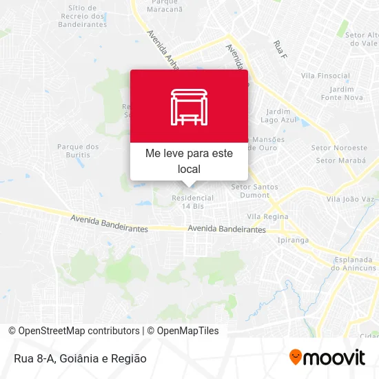 Rua 8-A mapa