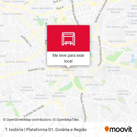 T. Isidória | Plataforma D1 mapa