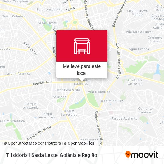 T. Isidória | Saída Leste mapa