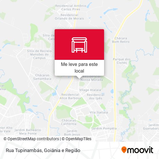 Rua Tupinambás mapa