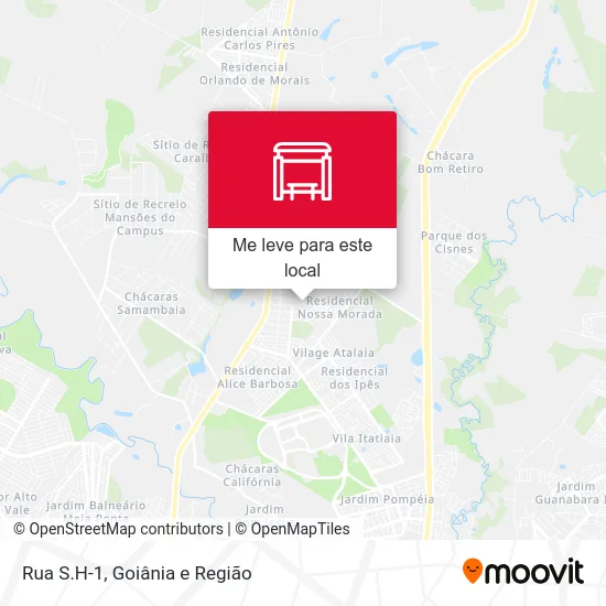 Rua S.H-1 mapa