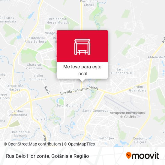 Rua Belo Horizonte mapa