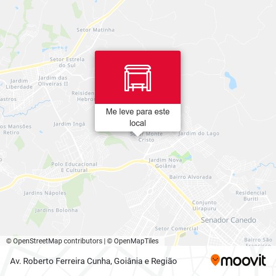 Av. Roberto Ferreira Cunha mapa