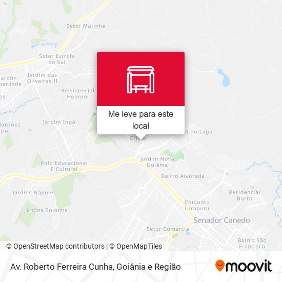 Av. Roberto Ferreira Cunha mapa