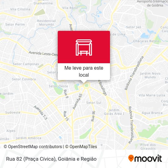 Rua 82 (Praça Cívica) mapa