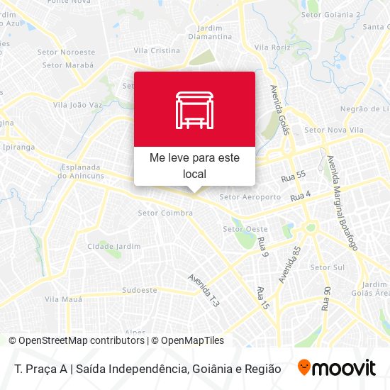 T. Praça A | Saída Independência mapa