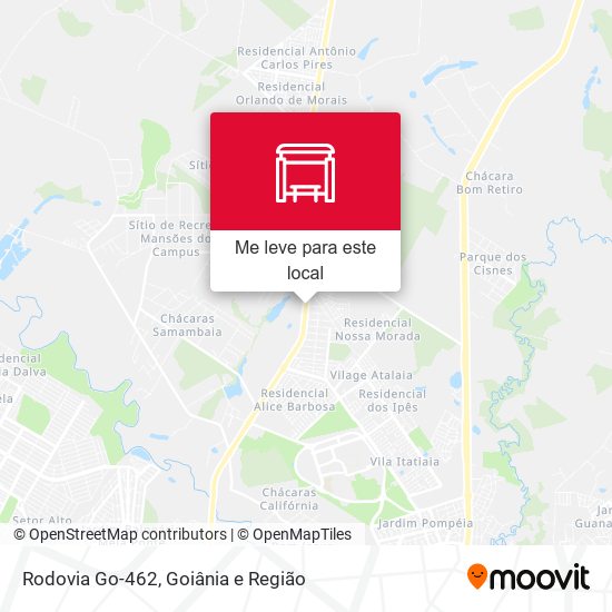 Rodovia Go-462 mapa
