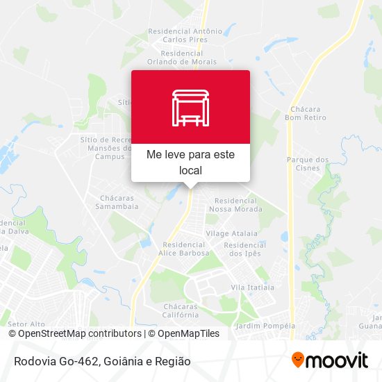 Rodovia Go-462 mapa