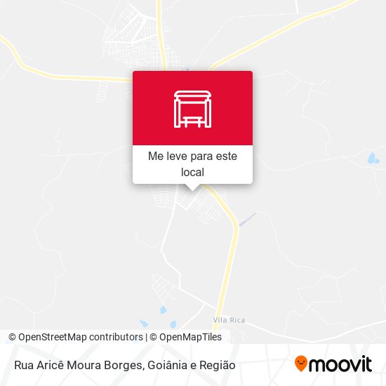 Rua Aricê Moura Borges mapa