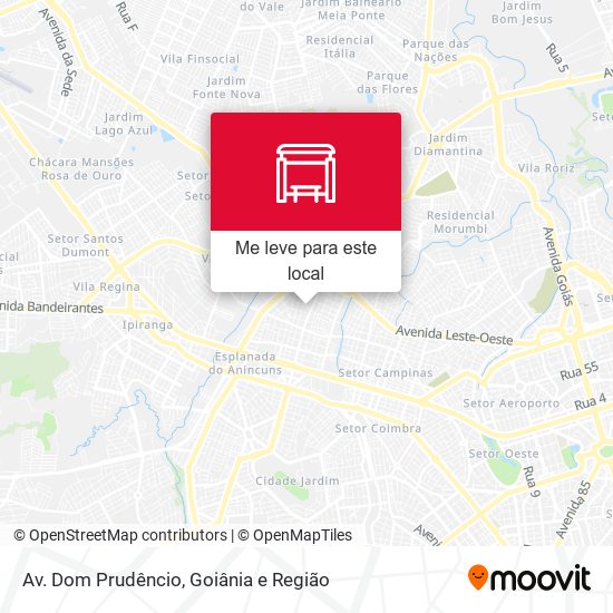 Av. Dom Prudêncio mapa