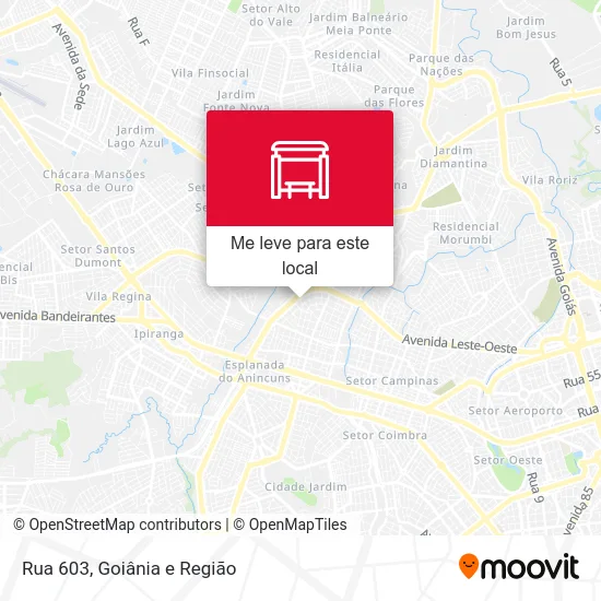 Rua 603 mapa