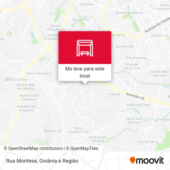 Rua Montese mapa