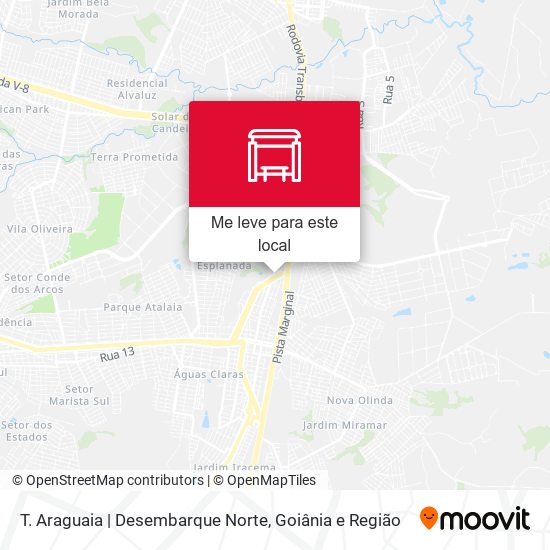 T. Araguaia | Desembarque Norte mapa