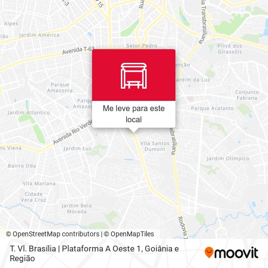 T. Vl. Brasília | Plataforma A Oeste 1 mapa
