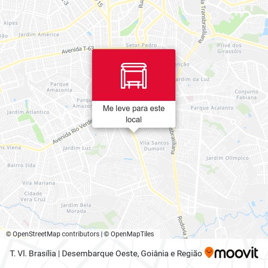 T. Vl. Brasília | Desembarque Oeste mapa